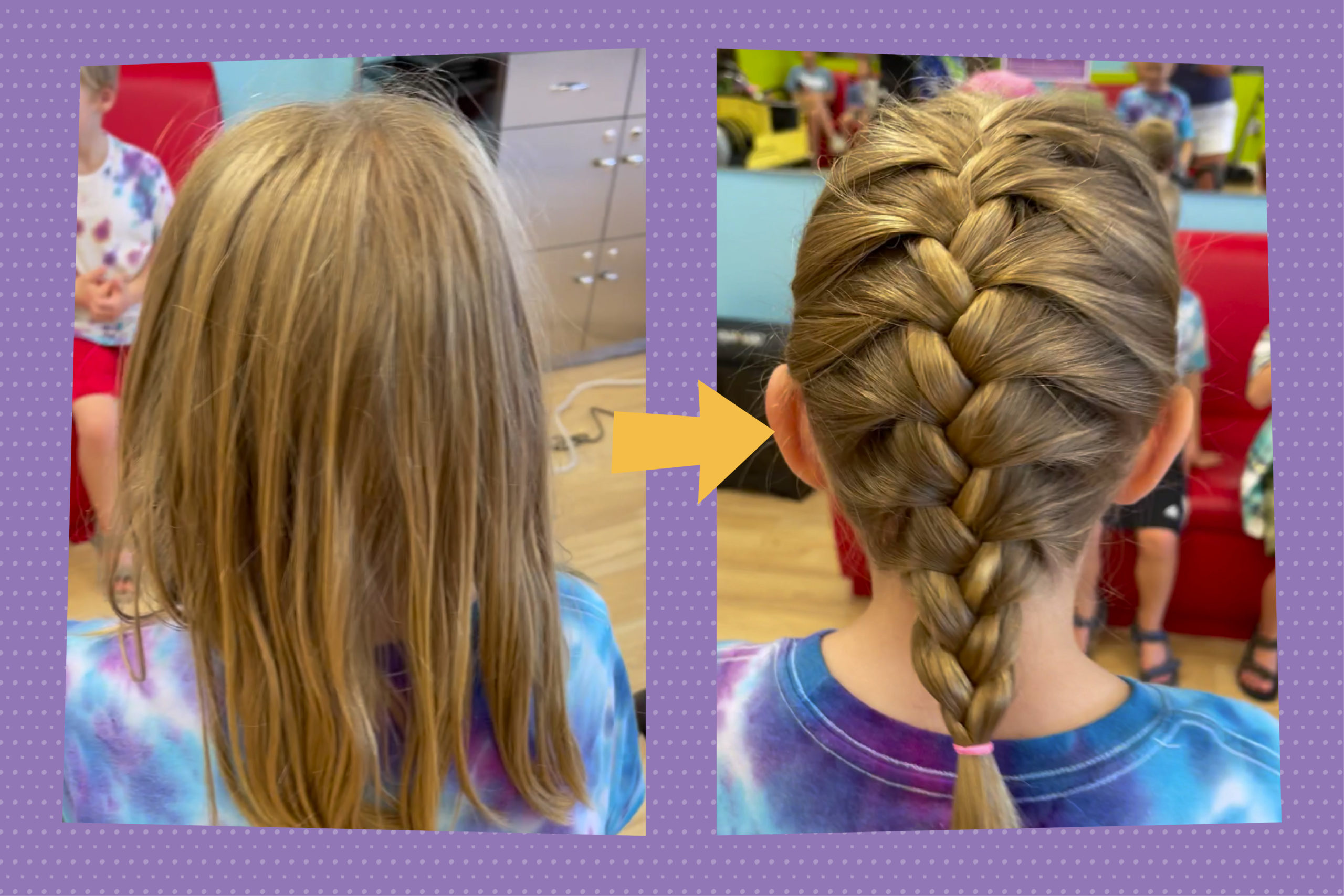 How to French Braid Your Childs Hair  Pigtails  Crewcuts