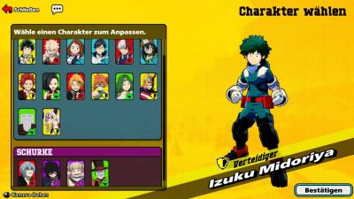 How to Change Your Character in My Hero Ultra Rumble