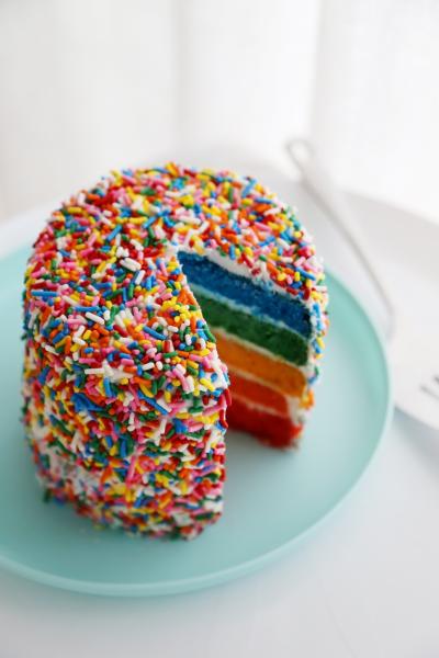 How to Make Rainbow Cake at Home Easily
