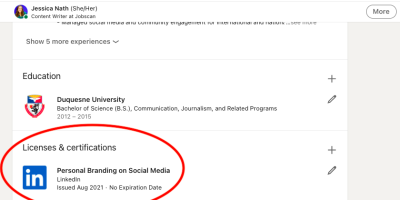 How to Add Licenses and Certifications on LinkedIn