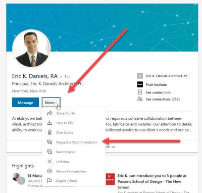 How to Request a Recommendation on LinkedIn
