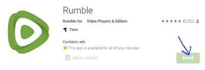Download the Rumble App and Access Content Anytime Anywhere