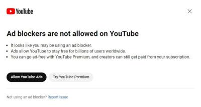 Fixing the Annoying YouTube AdBlock Pop-Up Message