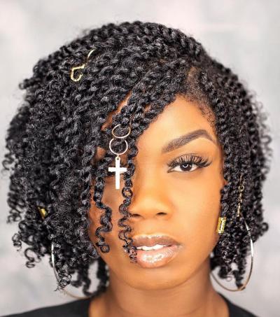 How to Make a Front Twist in Your Hair
