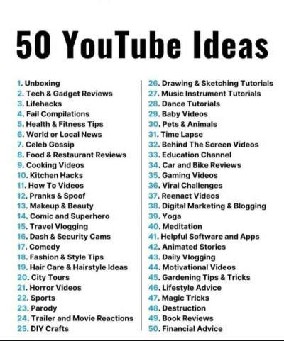 Your First YouTube Video Ideas for Beginners