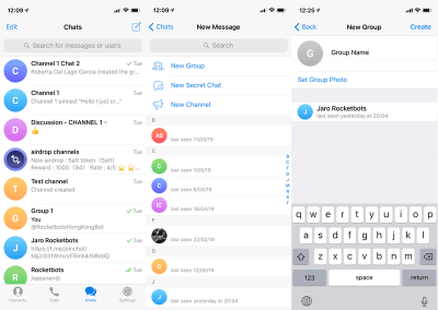 Discovering Telegram Groups That a User Belongs To