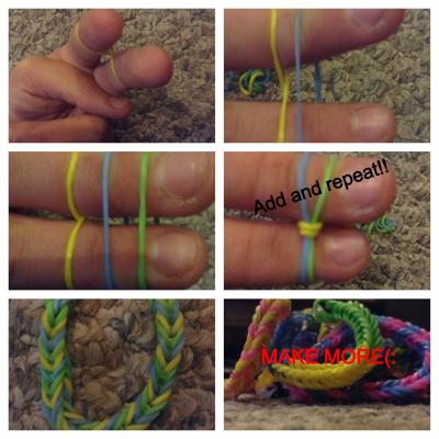 Creative Craft Tutorial for Making Rubber Band Bracelets