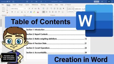 Creating a Table of Contents in Word 2010 with Easy Video Tutorial