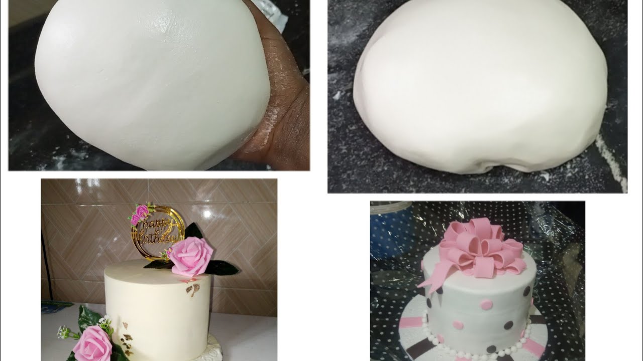 How to Make Fondant Recipe for Cake Decorating Home baking  YouTube