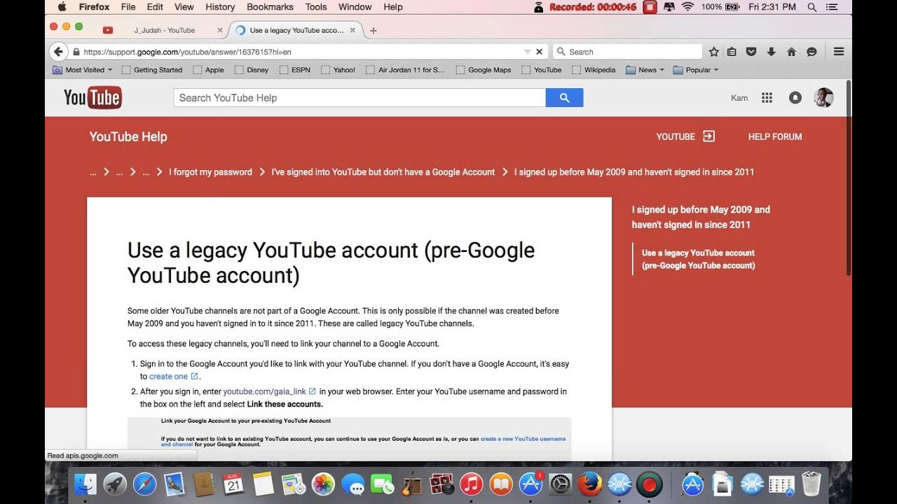 How To Recover Old YouTube Legacy Account  YouTube