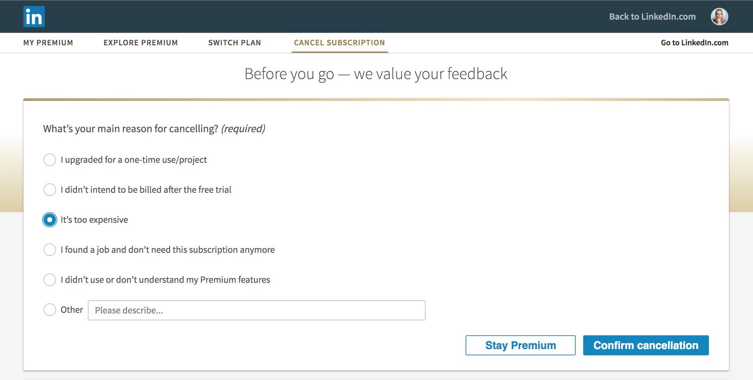 How to Cancel a LinkedIn Premium Subscription