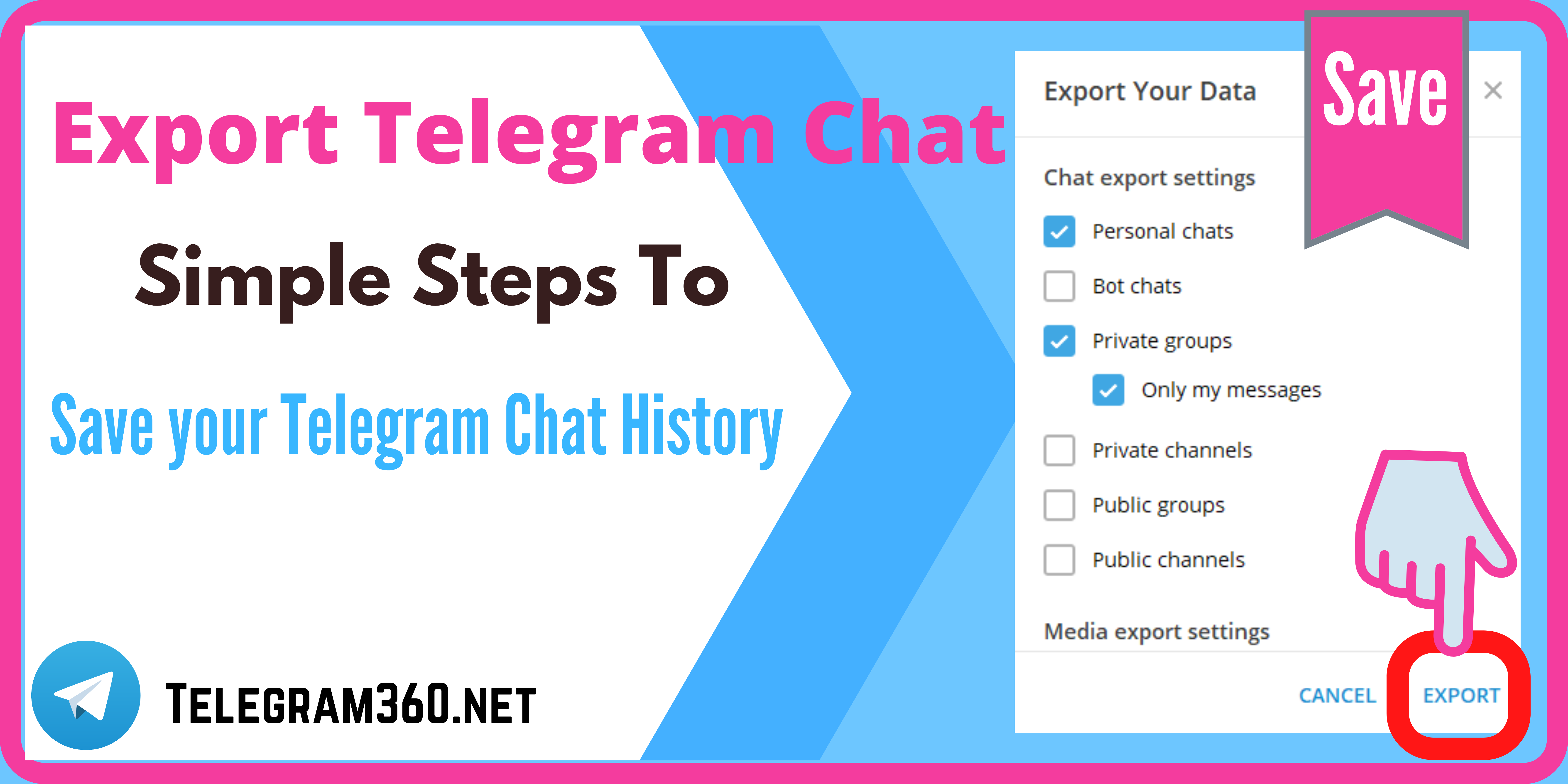 Save Telegram Chat History Export Telegram Chat Easily Telegram360Net