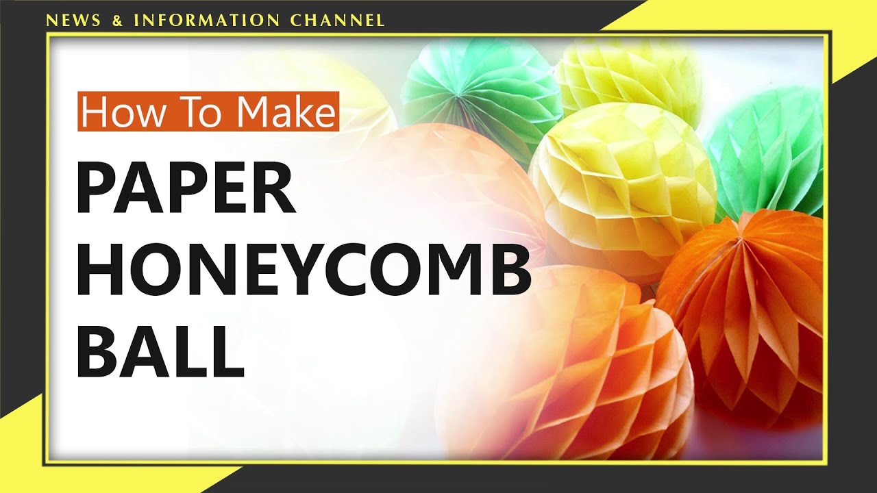 How to Create Honeycomb Balls DIY Tutorials on Dailymotion