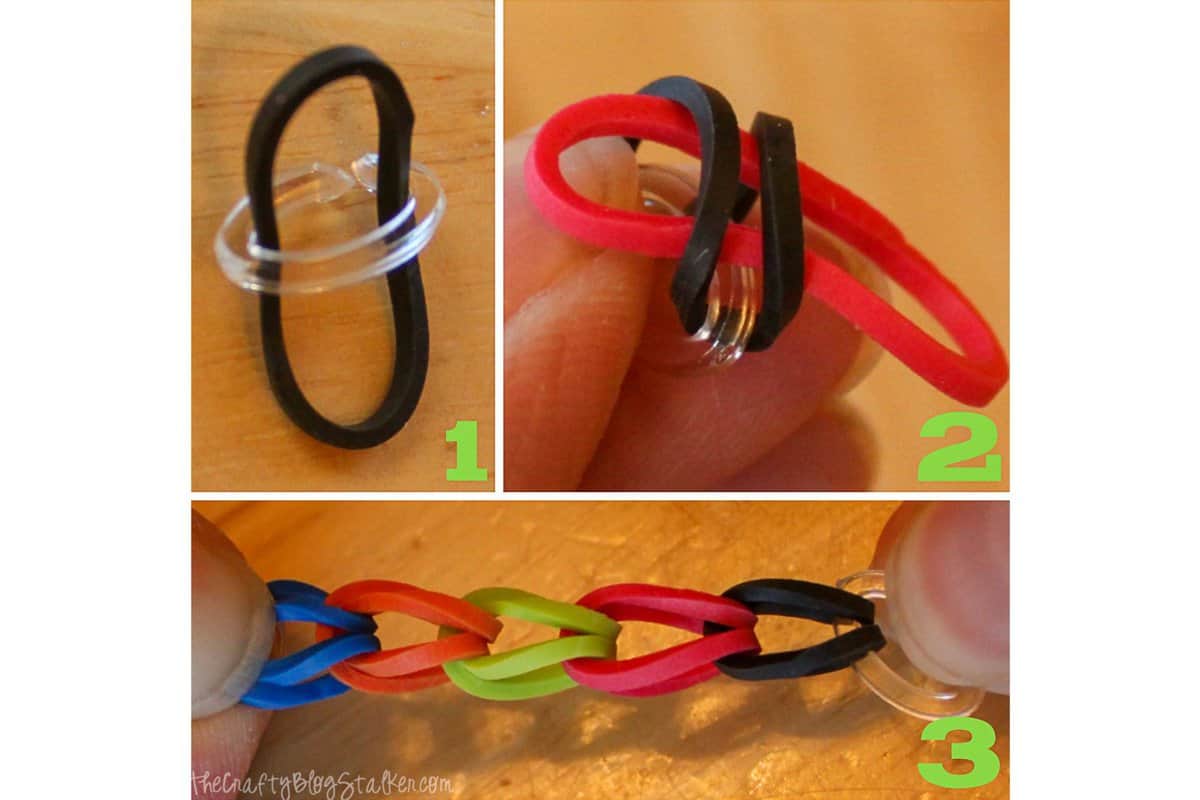 How to Make a Rubber Band Bracelet  The Crafty Blog Stalker