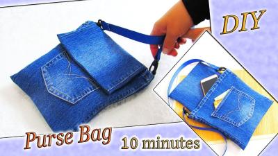 How to Make Bags from Old Jeans Creative Recycling Project on Dailymotion