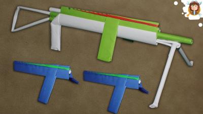 Crafting a Paper Machine Gun with Tutorials on Dailymotion