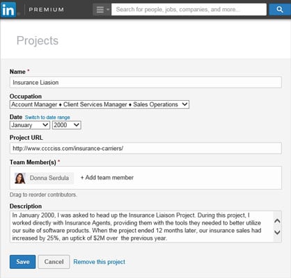 Adding Projects to Your LinkedIn Profile  dummies