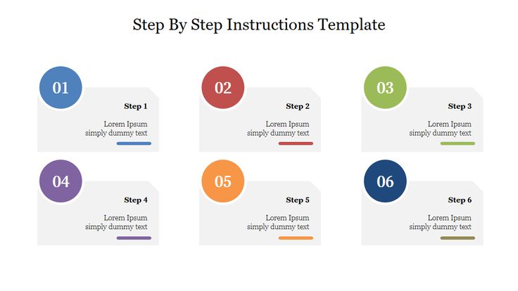 Step By Step Instructions PPT Template  Google Slides  Powerpoint 