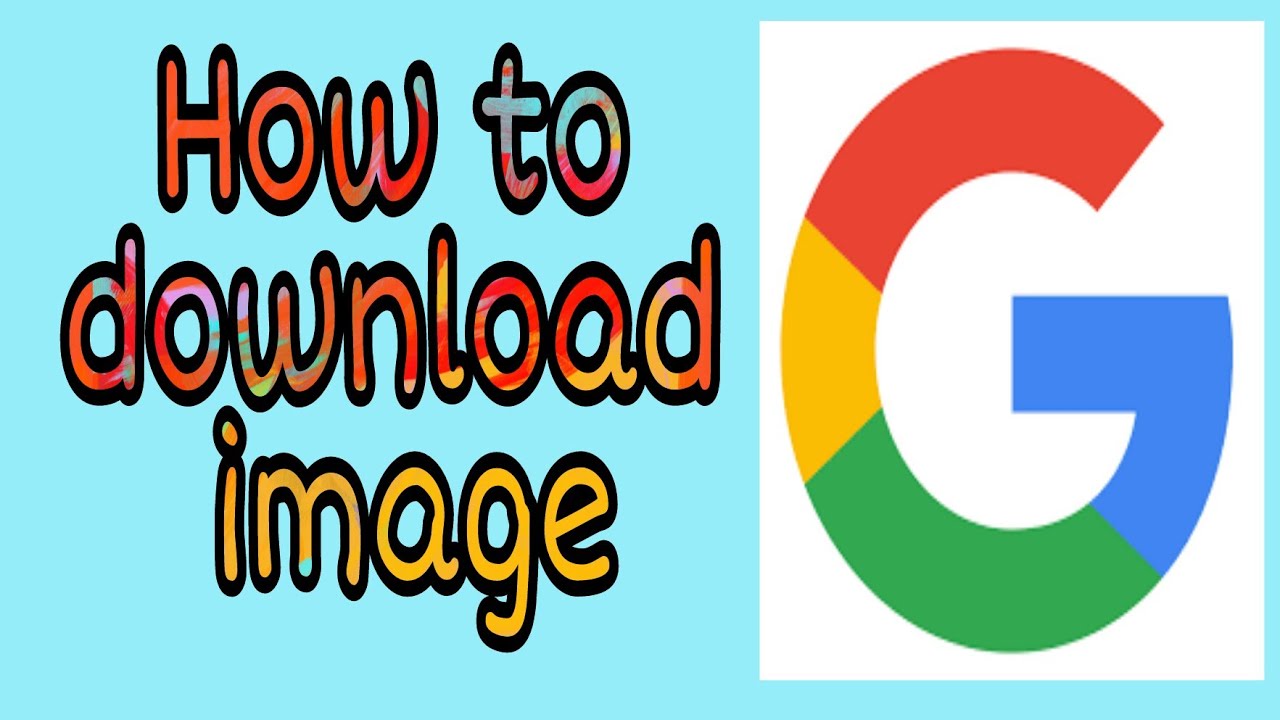 How to download a Image  YouTube