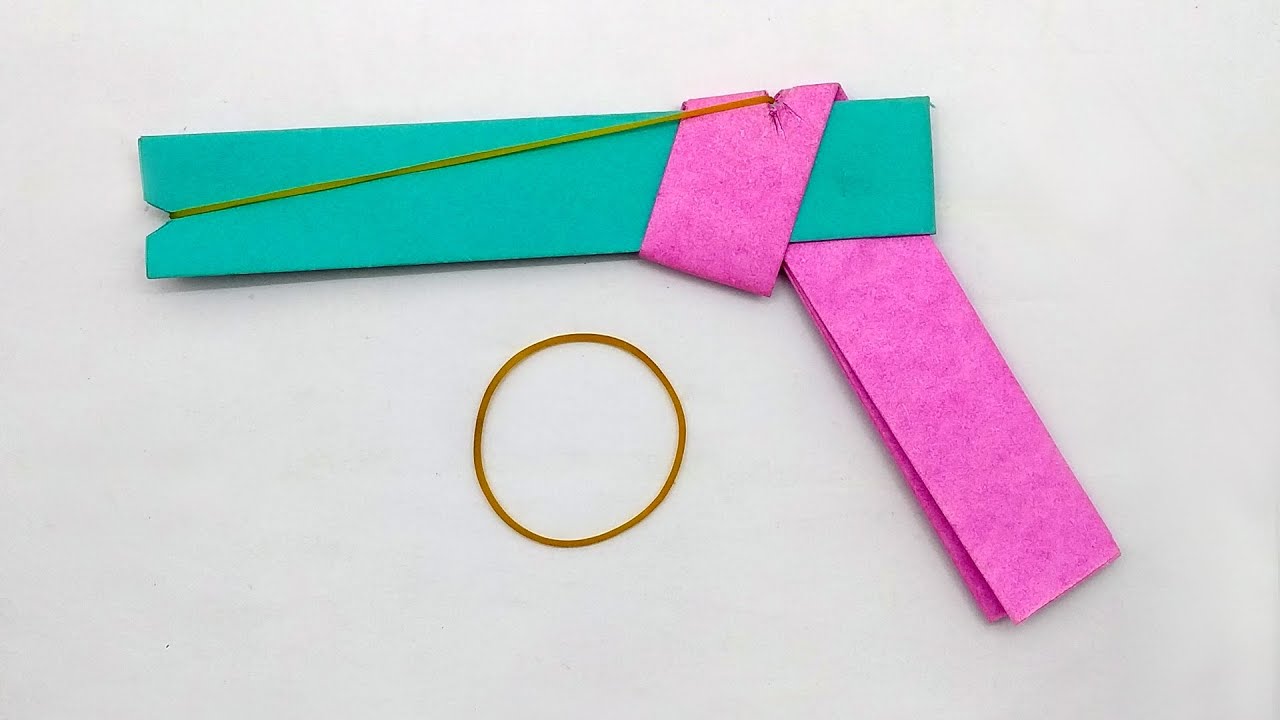 How to Make a Rubber Band Gun with Paper