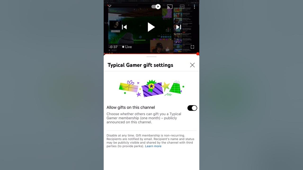 How to enable Channel gifted memberships on YouTube Mobile  YouTube