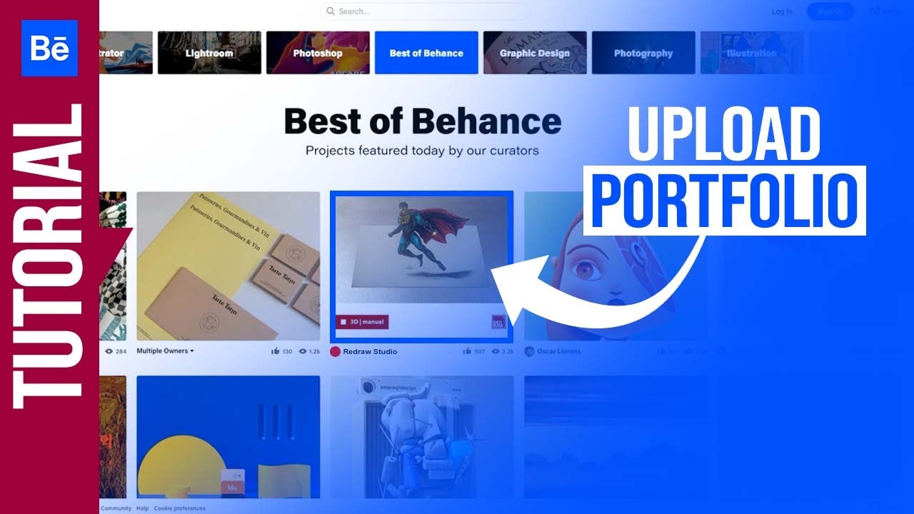 TUTORIAL Behance  Cara Upload KaryaPortfolio  YouTube