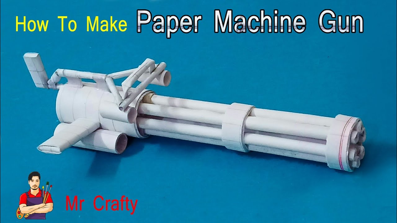 How to Make a Paper Machine Gun That Shoots