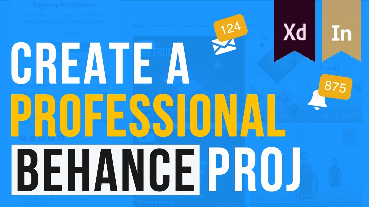 How to create a professional Behance project  Tutorial  YouTube