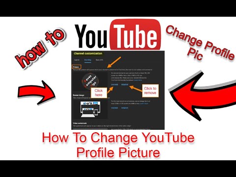 How To Change YouTube Profile Picture  YouTube