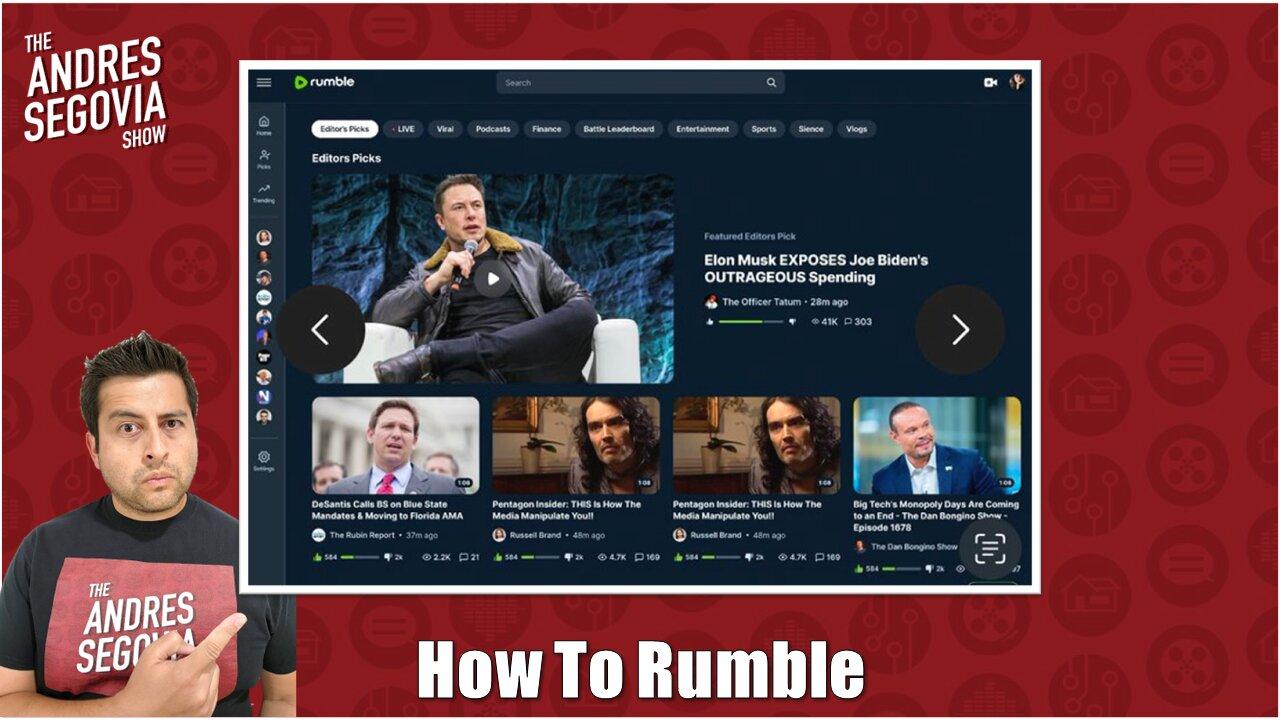 Rumble For Beginners Users And Content Creators  One News Page VIDEO