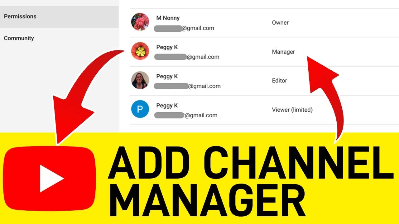 How to Add a YouTube Channel Manager EASY  YouTube