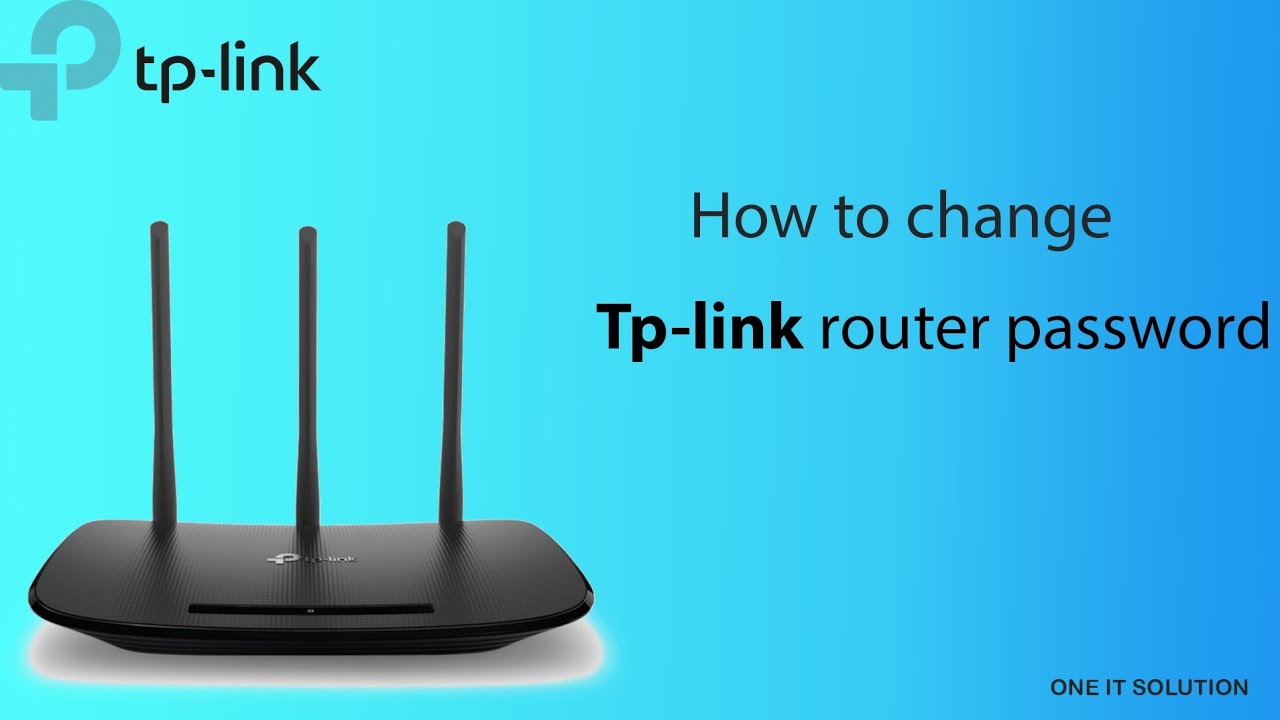 How to change tplink router password  YouTube