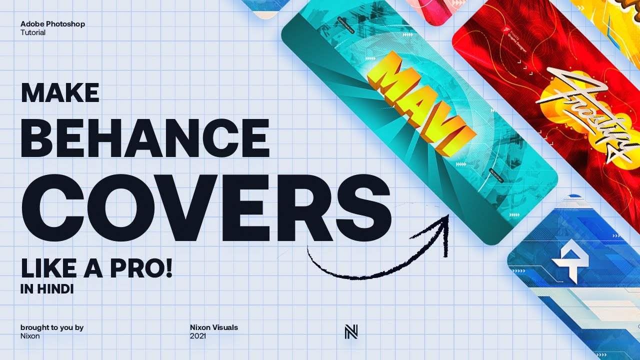 How to make Behance Project Cover in Adobe Photoshop  Tutorial by 