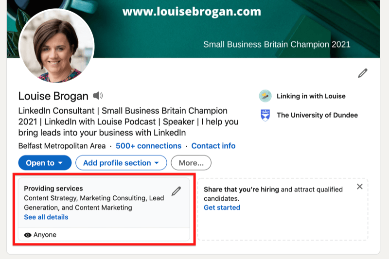 Services Page LinkedIn Examples What They Are and Why They Matter