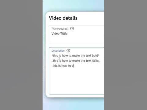 How to format text in youtube comments and descriptions  YouTube