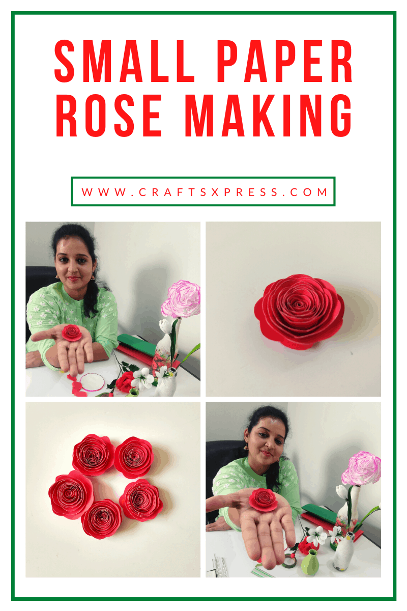 How To Make Small Paper Roses  Step By Step Pictures