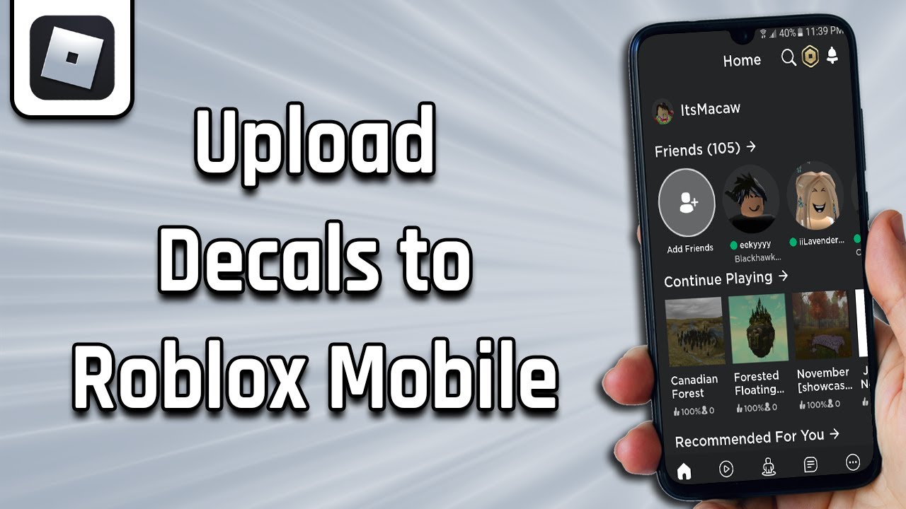 How To Upload Decals To Roblox On Mobile easy  YouTube