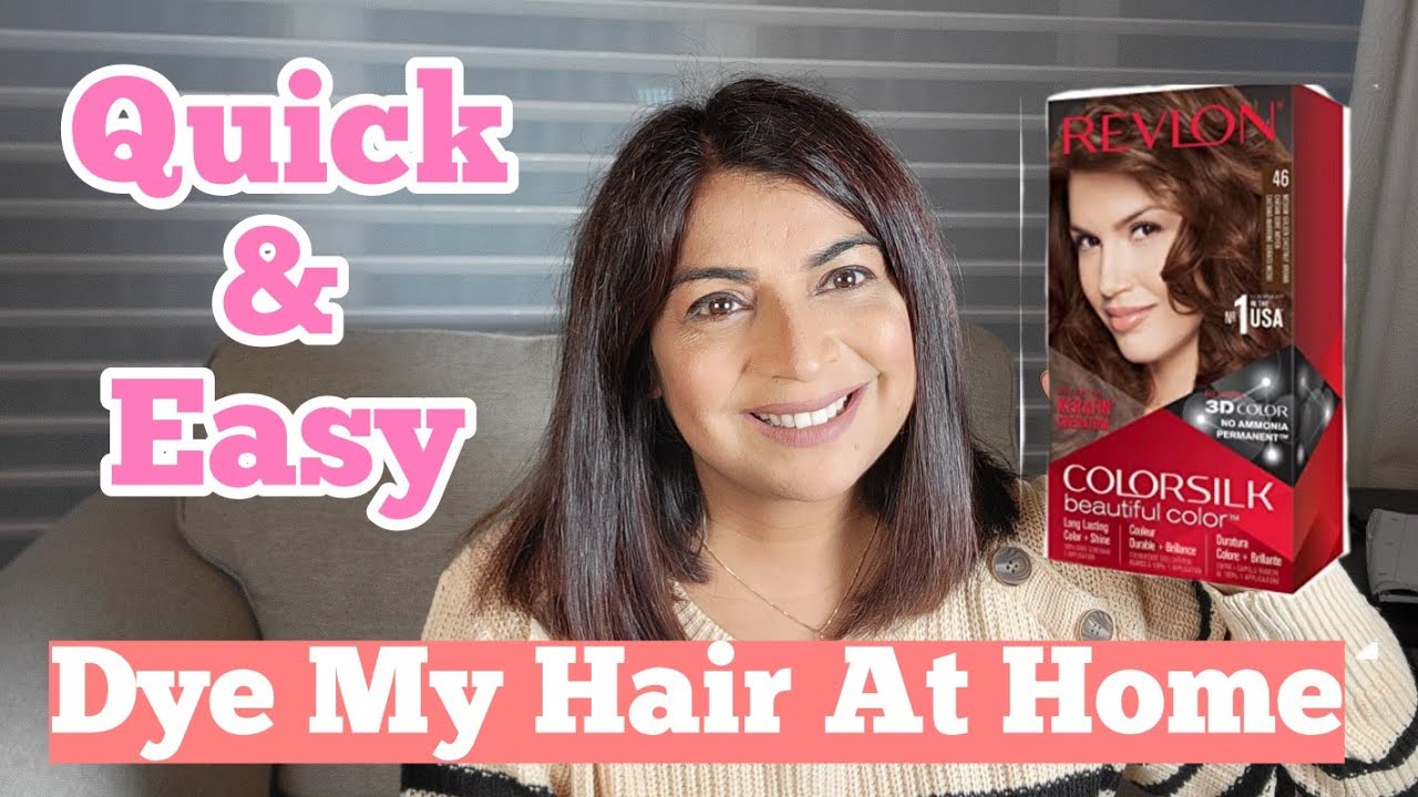 How To Color Your Hair At Home Using Revlon Colorsilk  YouTube