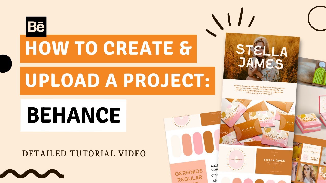 HOW TO CREATE  UPLOAD A PROJECT ON BEHANCE Easy  Effortless  YouTube