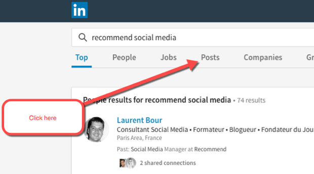 How to find people looking for your services on LinkedIn Search