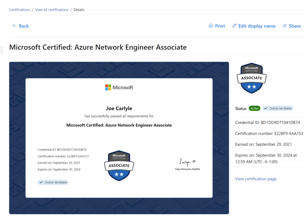 How to  Share your Certification from Microsoft Learn  wedoAzure