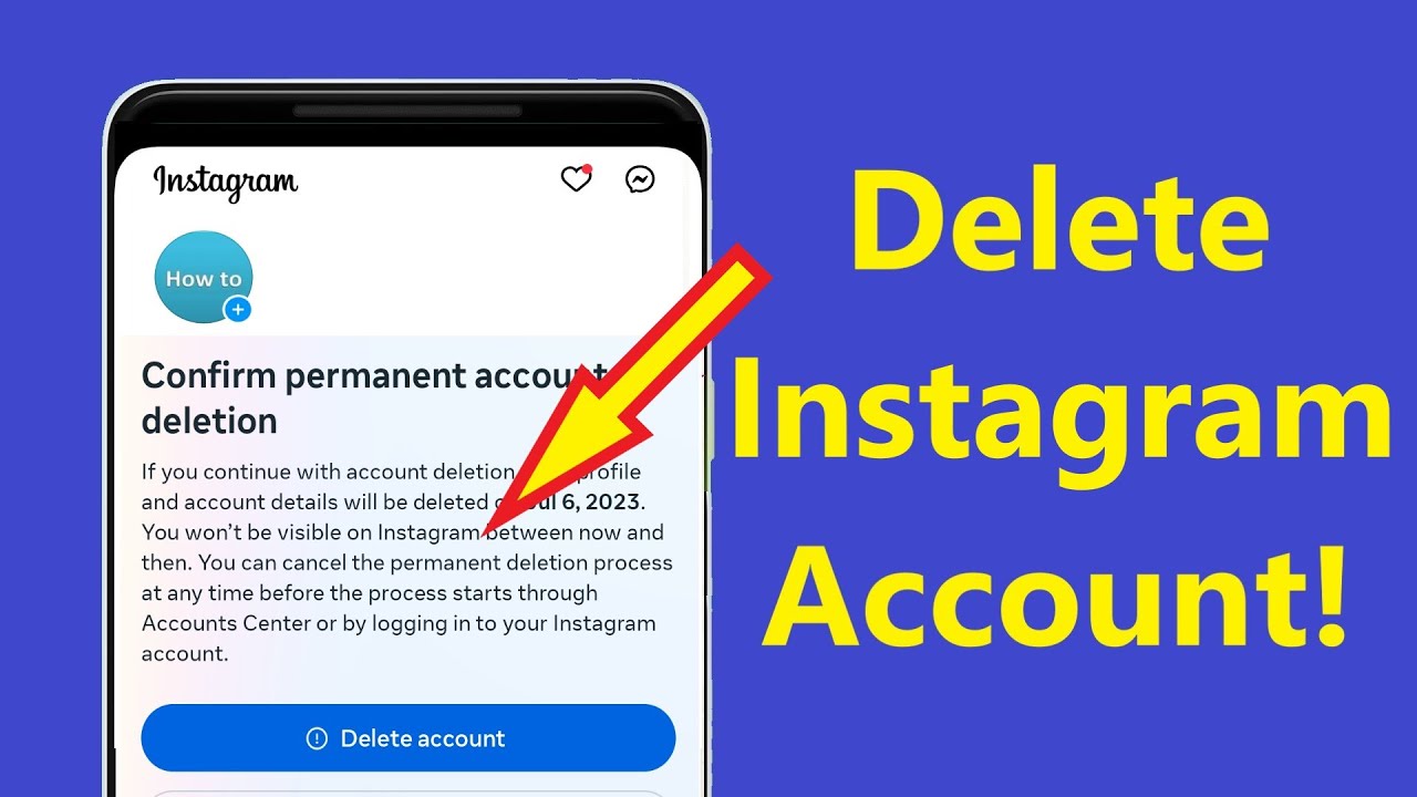 How to Delete Instagram account permanently New Update 2023 