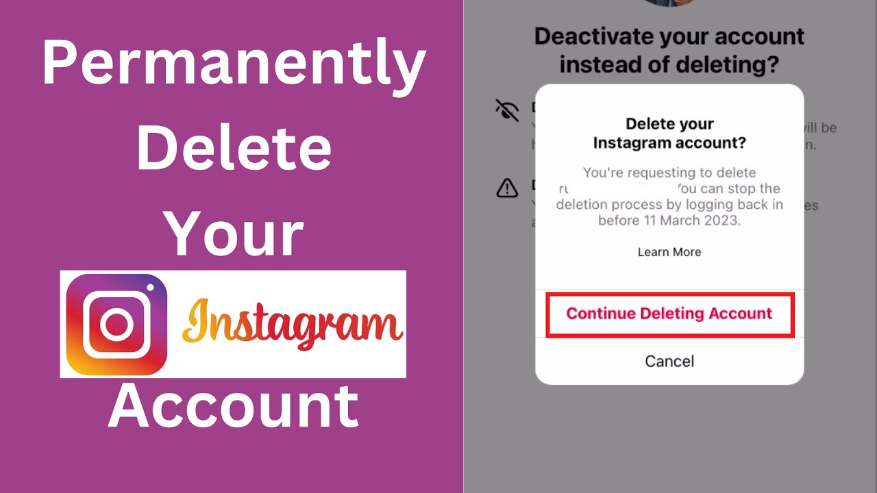 How to Completely Delete Your Instagram Account in 2024  Delete 