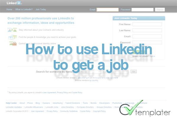 How to Use LinkedIn to Get a job  How to get Job Search for someone