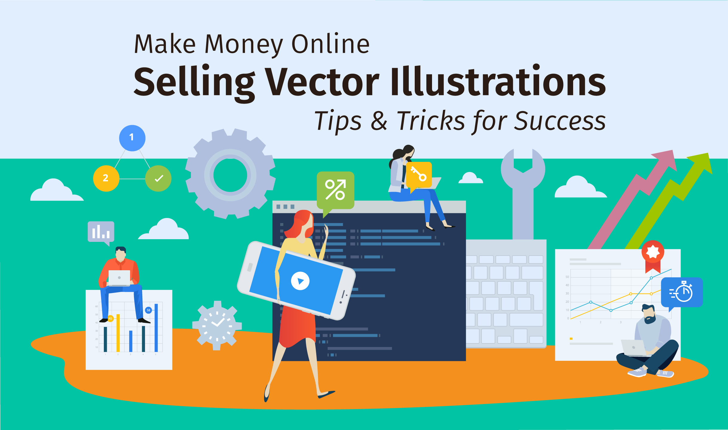 Make Money Online Selling Vector Illustrations  Tips  Tricks for Success