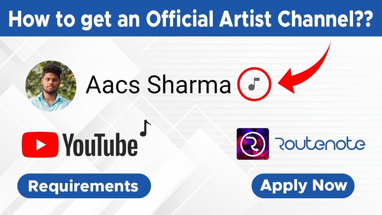 How To Get An Official Artist Channel  on YouTube  Free  Tutorial 