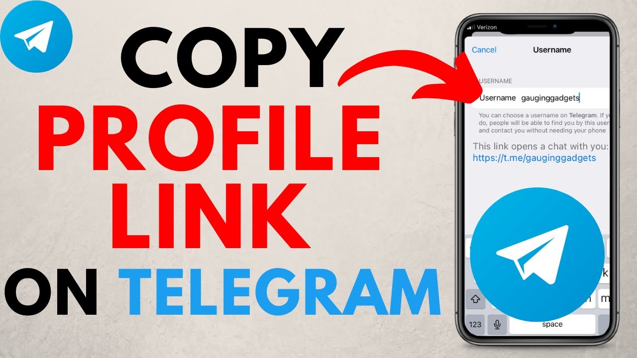 How to Get Telegram Profile Link  Copy Telegram Link tutorial  YouTube