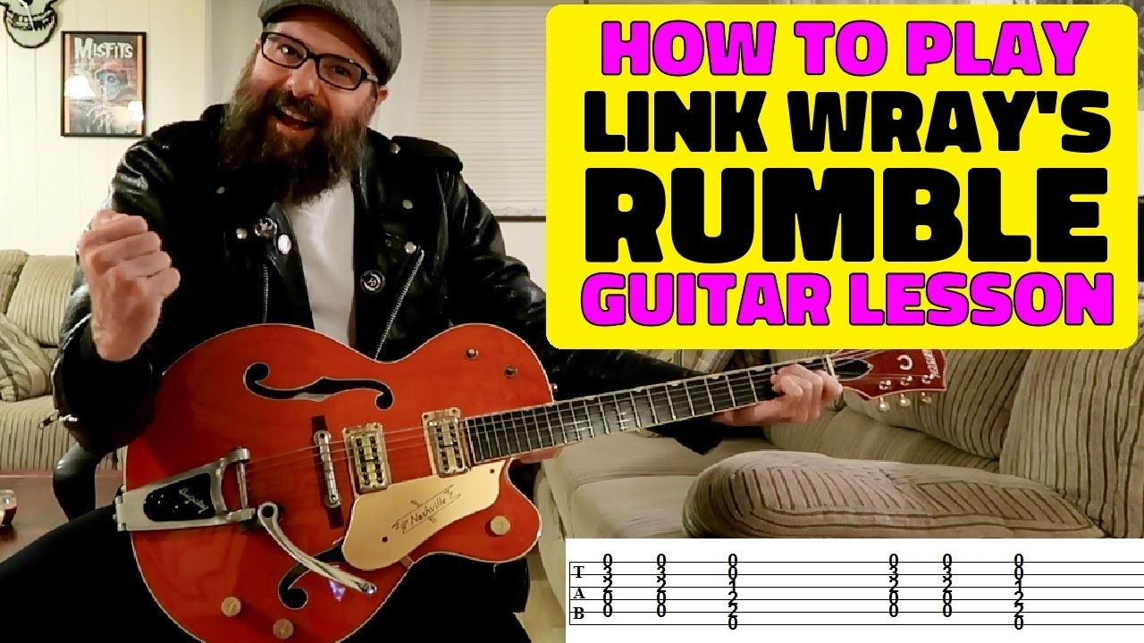 How to play Rumble by Link Wray  Guitar Lesson wtabs  YouTube