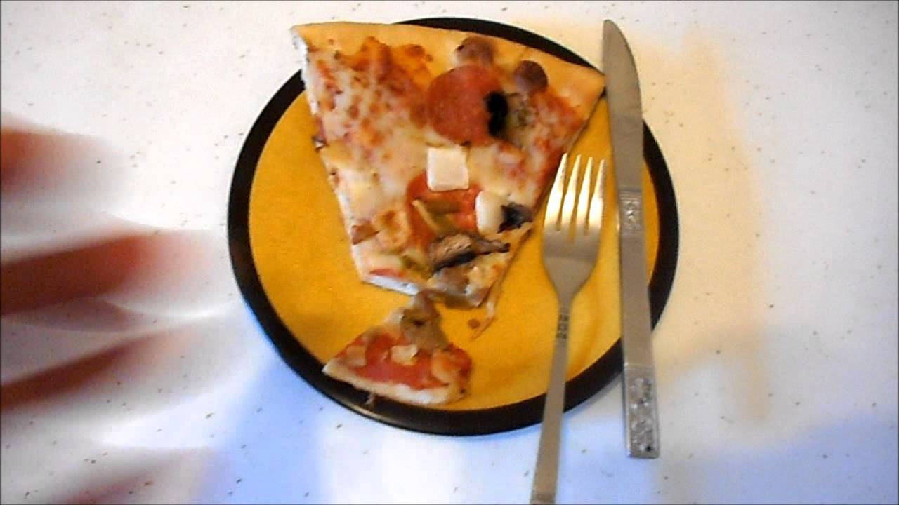 To eat pizza with a knife and fork  YouTube