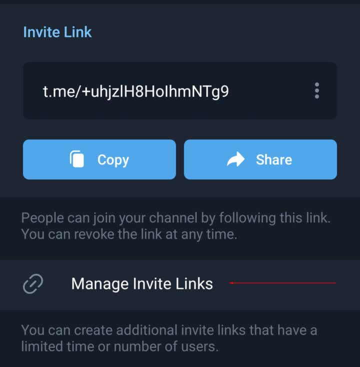 How to Share a Link to Your Telegram Group with Friends and Family